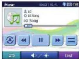 LG N10E PLUS - Afspilning af filerne i folderen "All Music" - 2