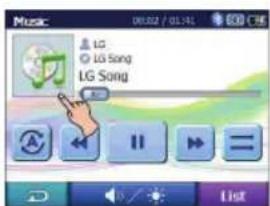 LG N10E PLUS - Visning af musikfiloplysninger - 1