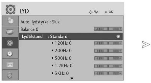 LG 37LG5010 - FORVALG AF LYDINDSTILLINGER – SOUND MODE (LYDTILSTAND) - 1