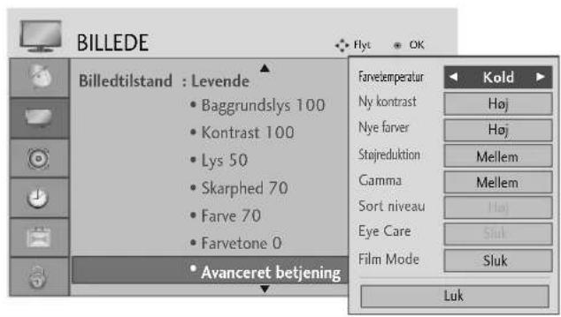 LG 37LG5010 - Automatisk styring af farvetone (varm/normal/kold) - 2