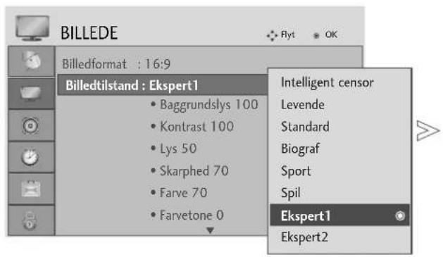 LG 37LG5010 - Billedindstilling – Ekspert Control (Ekspertstyring) - 1