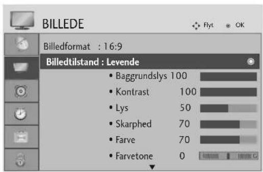 LG 37LG5010 - Forvalg af billedtilstand - 1