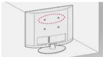LG 42LS340T - Säkra TV:n i en vägg - 1
