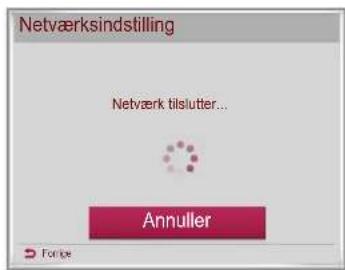 Netværksindstilling Netværk tislutter... Annuller Forge