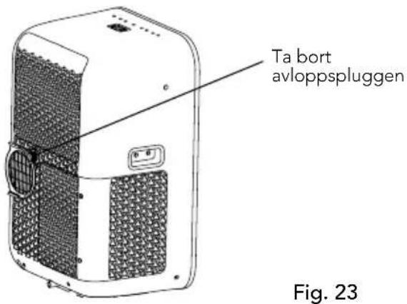 Ta bort avloppspluggen Fig. 23
