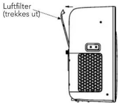 Luftfilter (trekkes ut)