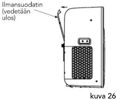 Ilmansuodatin (vedetään ulos) kuva 26