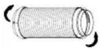 WILFA Sval AC-12W - Ulospuhallusletkun.asentaminen - 1