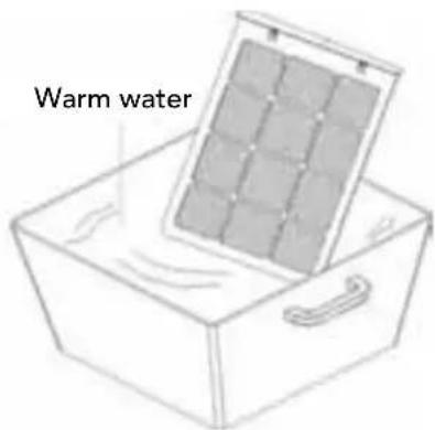 Warm water