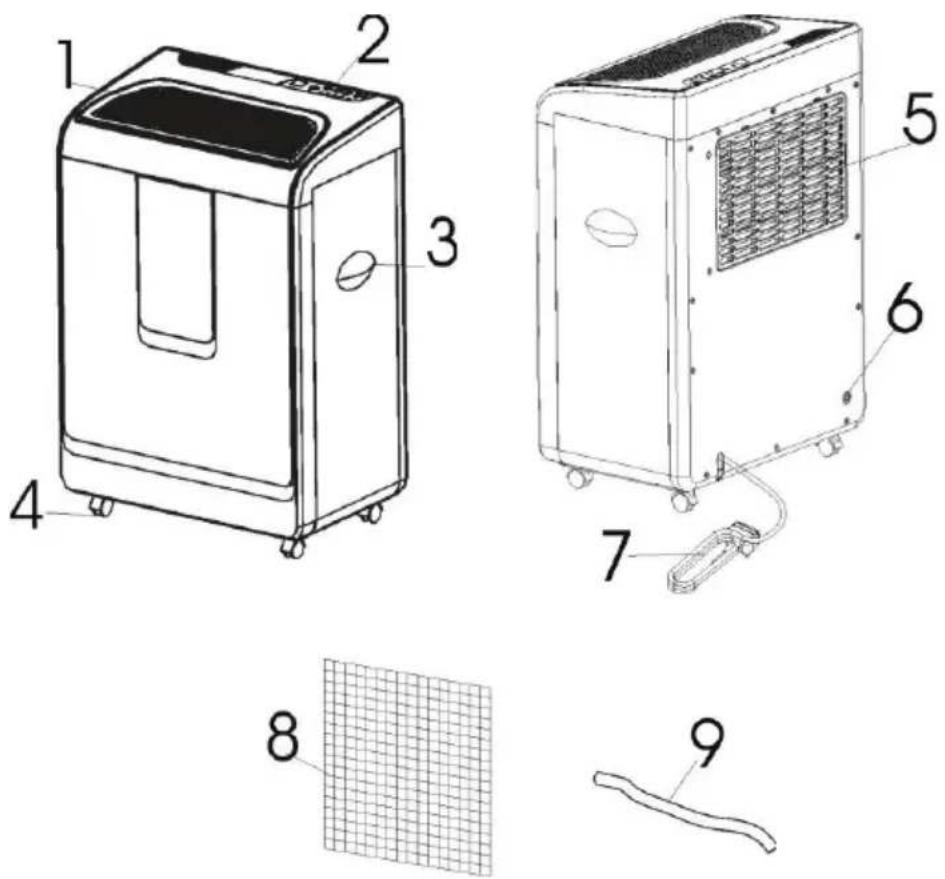 WILFA Tørr DH-60P - Deler - 1