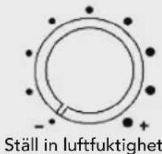 Ställ in luftfuktighet