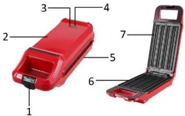 Emerio CHM-111701 - BESKRIVELSE AF DELE - 1