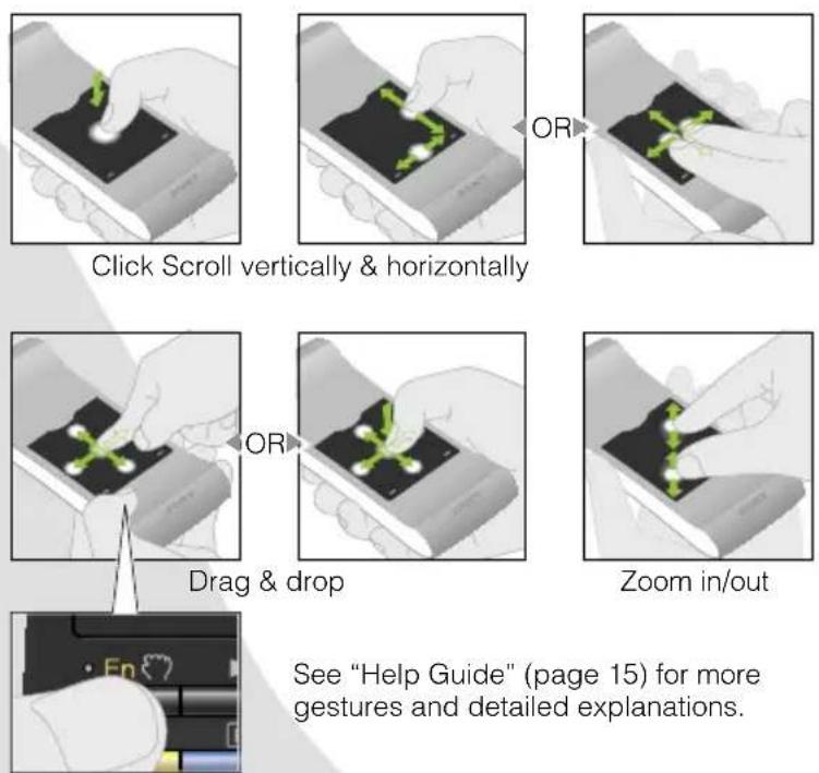 SONY NSZ-GS8 - Operate intuitively with a touch-pad: - 1