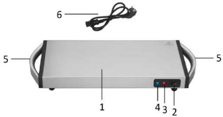 Emerio WP-112844 - BESKRIVELSE AF DELE - 1