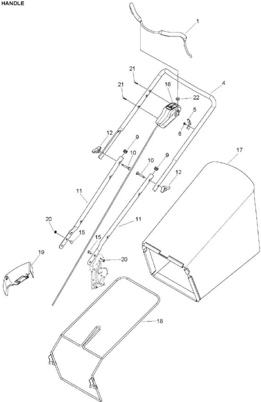 HANDLE 1 21 21 16 4 22 5 6 12 9 10 10 9 12 17 11 11 20 15 15 20 19 18