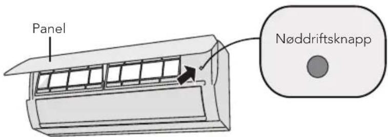Panel Nøddriftsknapp