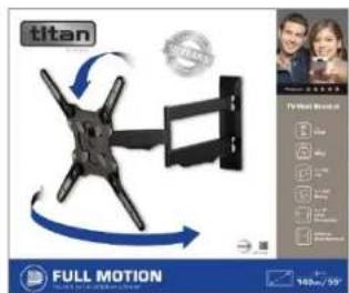 TITAN BFMO 8140 - TITAN TV TV Wall Bracket, Full Motion, VESA 400, max 40 kg - 1