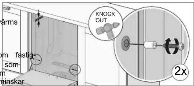KNOCK OUT arms om fastig- som- m minskar 2x