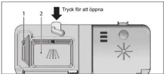 1 2 Tryck för att öppna