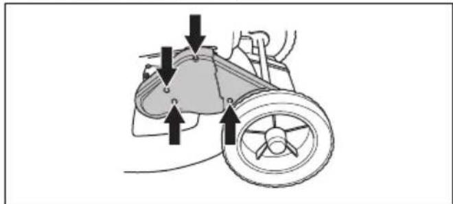 HUSQVARNA KLIPPO Comet S - Sådan udskiftes og justeres drivremmen - 1