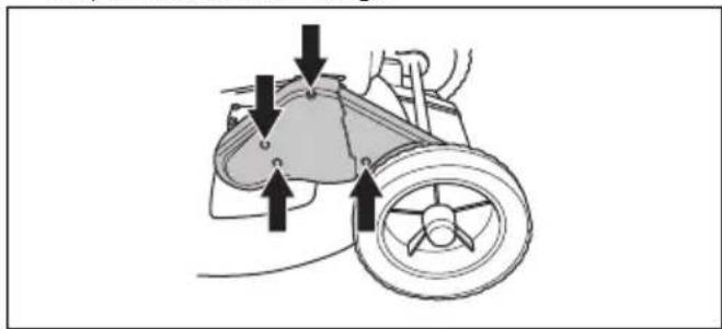 HUSQVARNA KLIPPO Comet SE - Piedziņas siksnas pārbaude un pārnesumkārbas (reduktora) kartera tīrīšana - 1