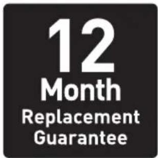 12 Month Replacement Guarantee