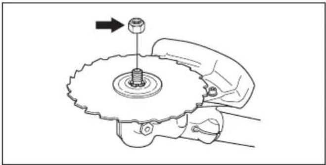 HUSQVARNA 545FX AutoTune - Fästa och ta bort läsmuttern - 2