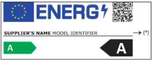 ENERG SUPPLIER'S NAME MODEL IDENTIFIER → (*) A A