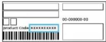 product Code xxxxxxxxxxxx 00-000000-00