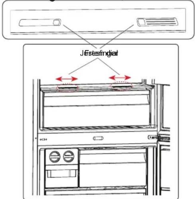 SMEG FA8005RPO - Justér fugtigheden i frugt- og grøntsagsskuffen (I nogle modeller) - 1