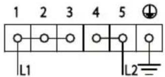 1 2 3 4 5 L1 L2