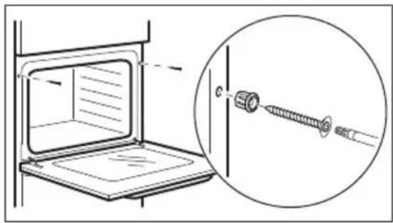 ELECTROLUX CKB301W - Assegurar el forn al moble - 1