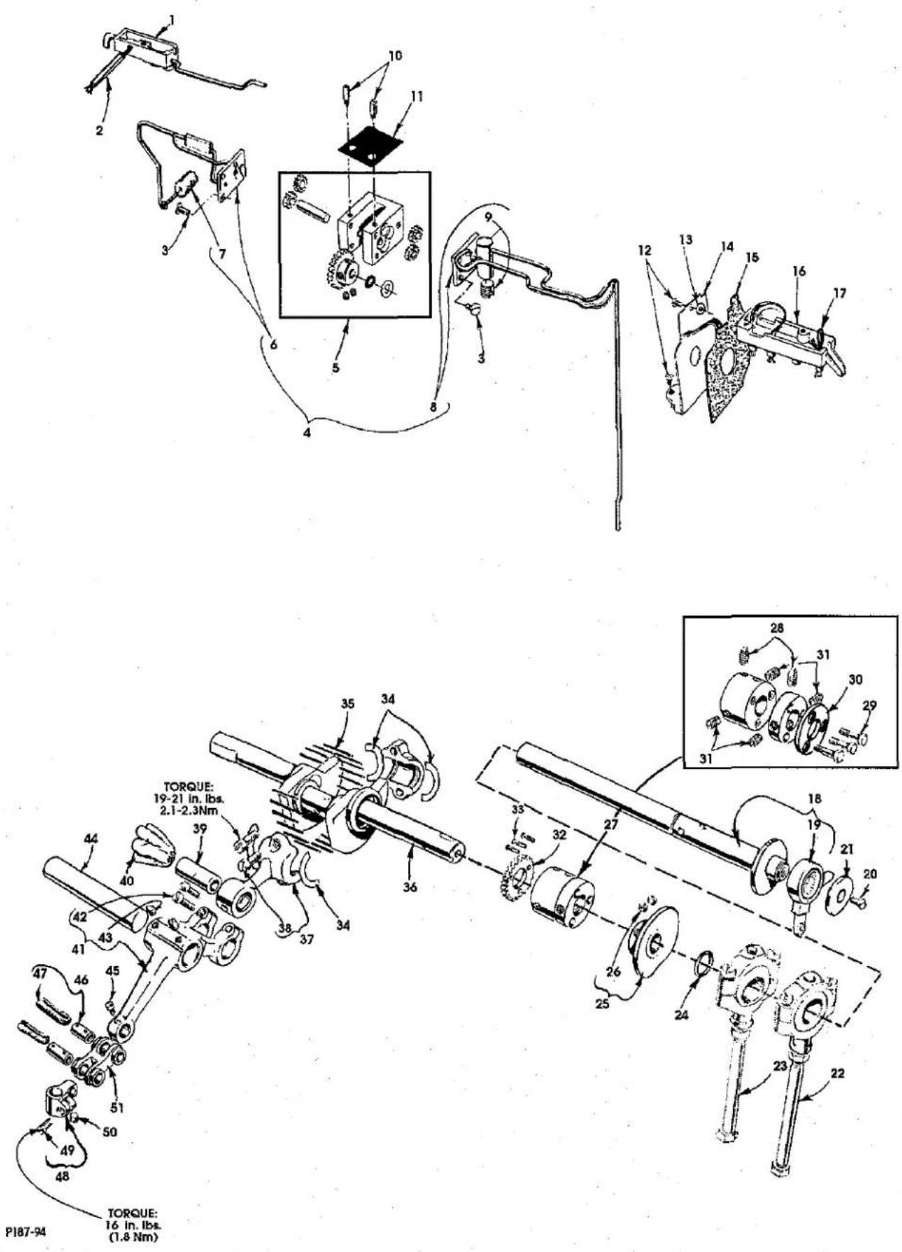 Union Special 35800DLW - NEEDLE BAR, NEEDLE HEAD, DETACHABLE HEAD AND MISCELLANEOUS COVERS - 1