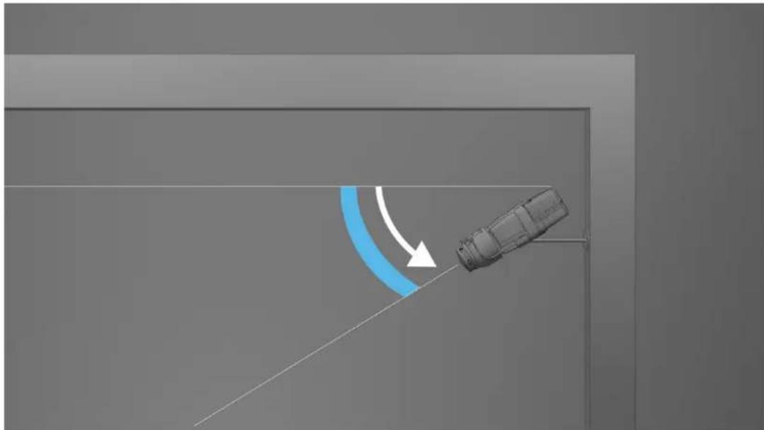 BOSCH FCS-8000-VFD - Angle for vertical alignment of the camera - 1