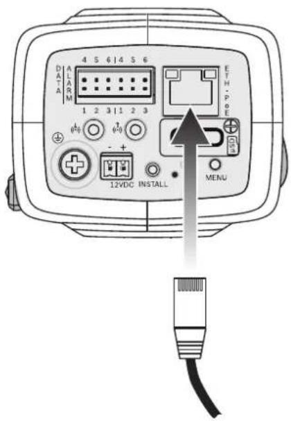 DATA A L A R M 1 2 3 1 2 3 φ0 φ0 - + - 12VDC INSTALL E T H P O E MENU