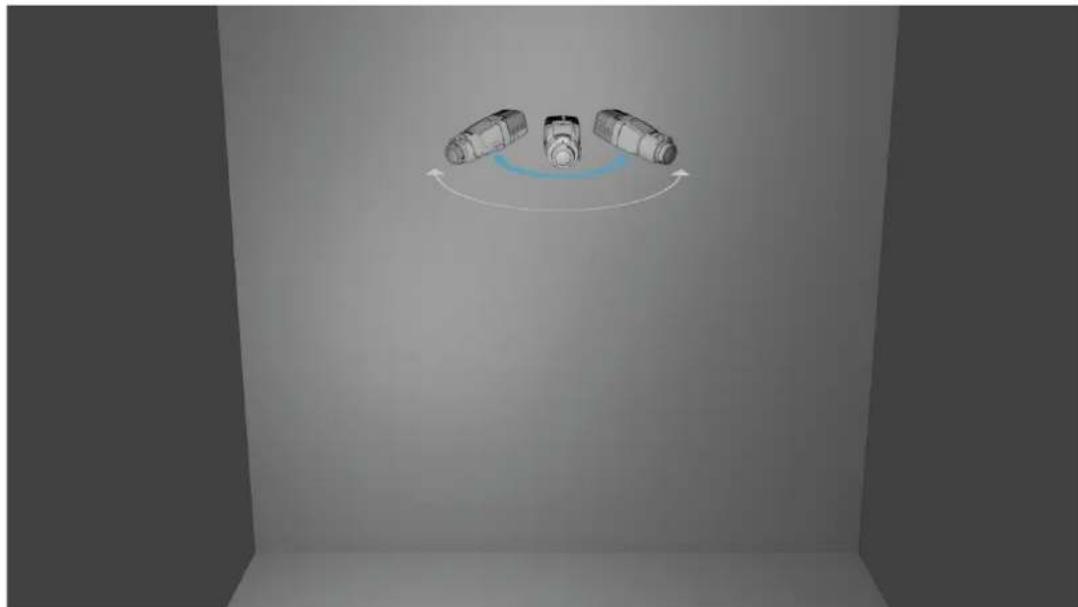 BOSCH FCS-8000-VFD - Angle for horizontal alignment of the camera - 1