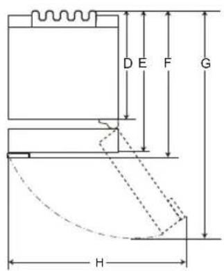 LG ELB81PZVCP - Dimensioner och marginaler - 2