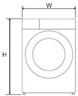 LG FVB17NS2QE - Dimensioner(mm) - 1