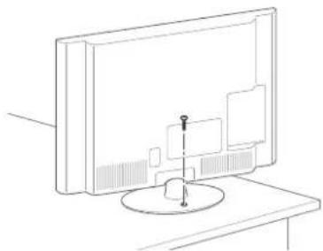 LG 47LM615T - Fastgørelse af TV'et til et bord - 1
