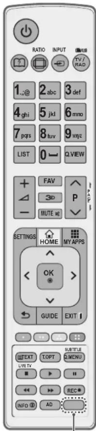 RATIO INPUT TV/RAD 1.0@ 2 abc 3 def 4 ghi 5 jkl 6 mno 7 pqs 8 tuv 9 wsjz LIST 0 Q VIEW FAV 3D P MUTE SETTINGS HOME MY APPS OK > GUIDE EXIT TEXT TOPT MENU LIVE TV REC INFO AD