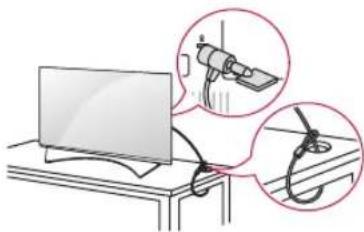 LG 49UF855V - Användning av kensington-lås - 1