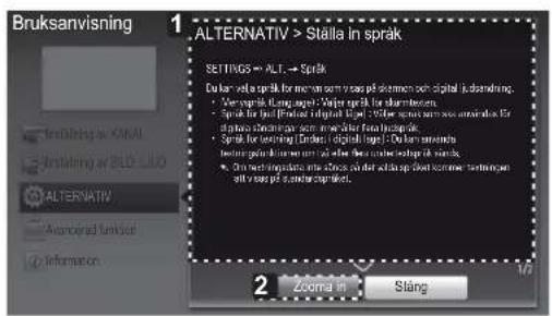 Bruksanvisning 1. ALTERNATIV > Ställa in språk SETTINGS → ALT → Språk Dav kan vela språk for merkan som viss på stæmm och digital iudændring. • Vorspråk (Langsergjör) döper språk for dekremens. • Språk for det (Pristel-Infektur ligt) - Väker spårning som avtivåne for dav kan vende avtivåne som avtivåne for dekremens. • Språk for stæmm (Davler-Infektur ligt) - Dav kan vende avtivåne dav kan vende avtivåne som avtivåne for det (Pristel-Infektur ligt) • Dav kan stæmm (davler-Infektur ligt) 2 Zoom in Stång