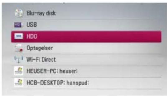 Blu-ray disk USB HDD Optagelser Wi-Fi Direct HEUSER-PC: heuser: HCB-DESKTOP: hanspud: