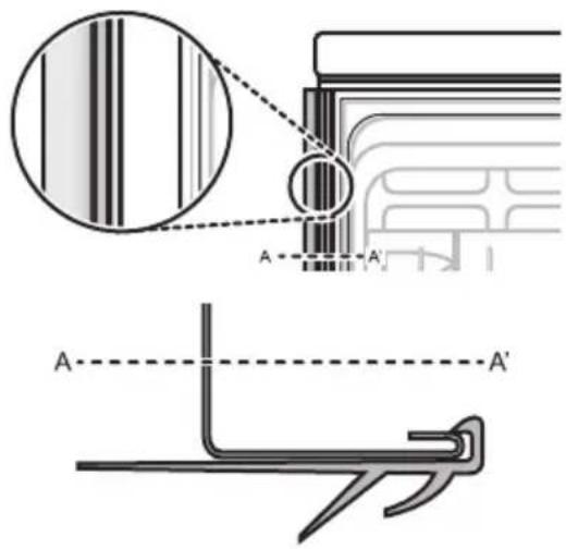LG SDU527HW - Attaching the Strip to the Appliance Side Cabinet - 2