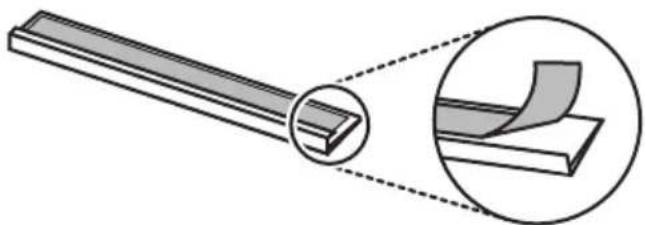 LG SDU527HW - Attaching the Strip to the Appliance Side Cabinet - 1