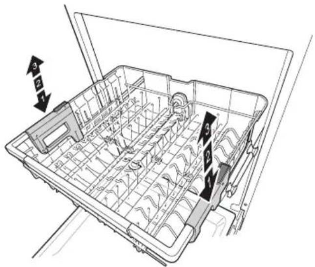 LG SDU527HW - Height Adjustable Upper Rack - 1