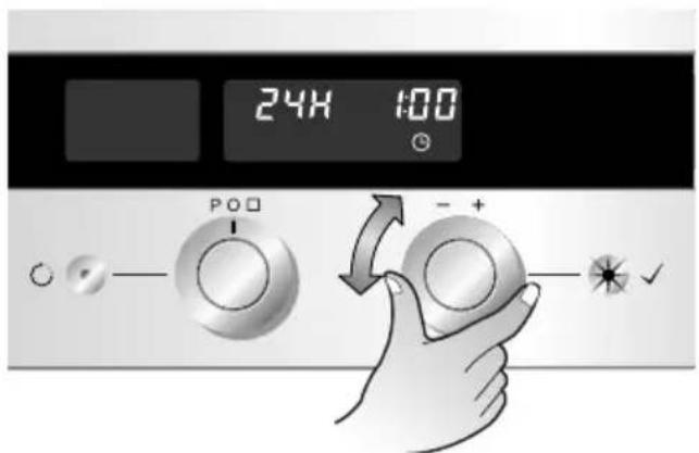 LG LB642M68S - Indstilling af uret - 2