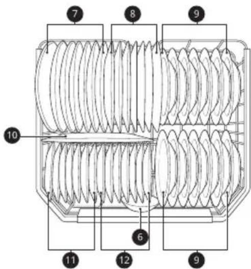 Technical diagram of a mechanical component with numbered parts for identification