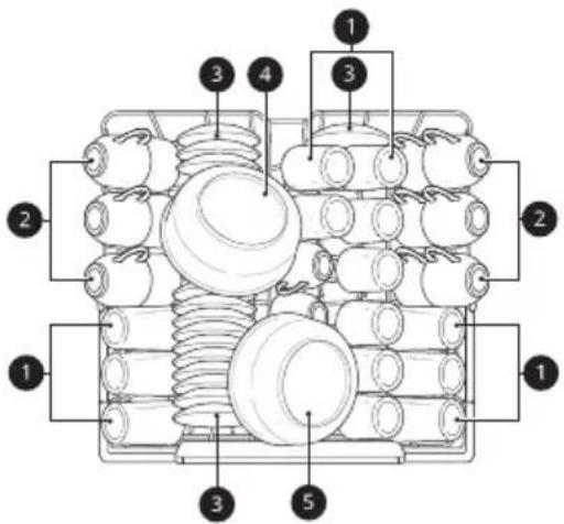Technical diagram of a mechanical assembly with numbered components for identification