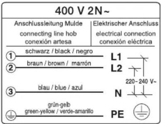 LG KA68030F - •Ved trefaset (brug tofaset) - 1